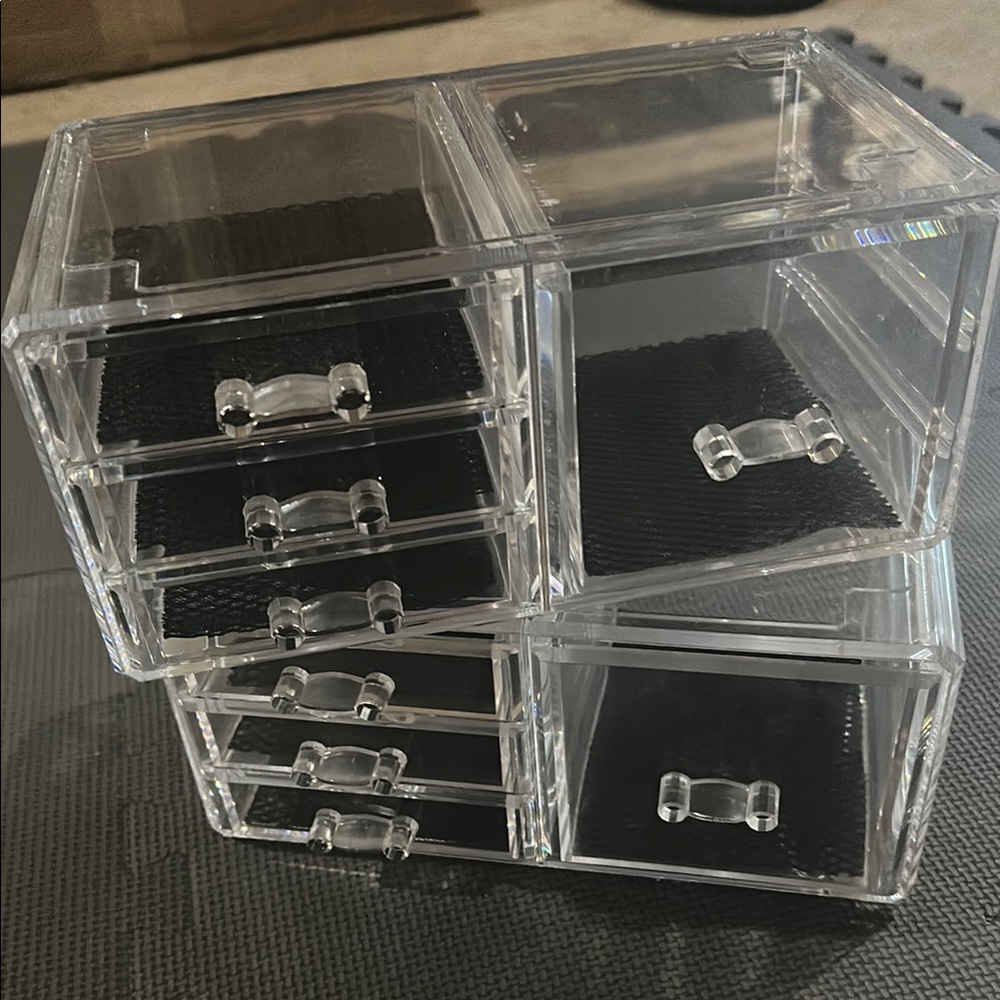 Transparent Acrylic Makeup Organizer with Drawers